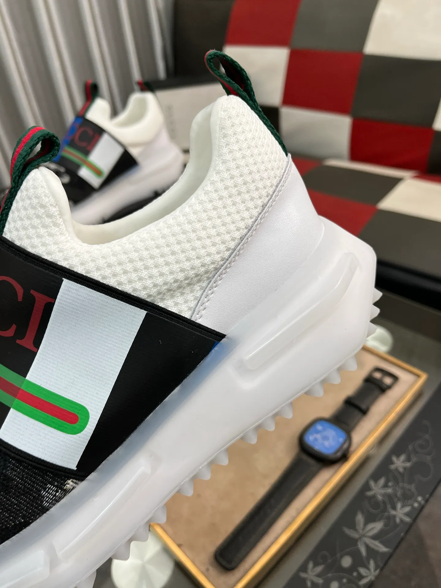 Men's shoes 💰458⌚️⌚️ (GUCCI-Gucci) luxury brand sports and casual shoes, imported original material, sheepskin lining, high-end and comfortable, original outsole is light and wear-resistant! Purely handmade, details determine quality! 38-443️⃣colors available